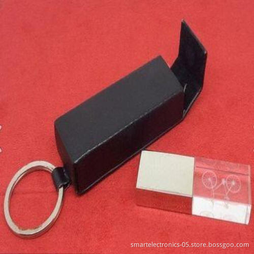 Crystal USB Flash Drives, 64MB-128GB Capacity